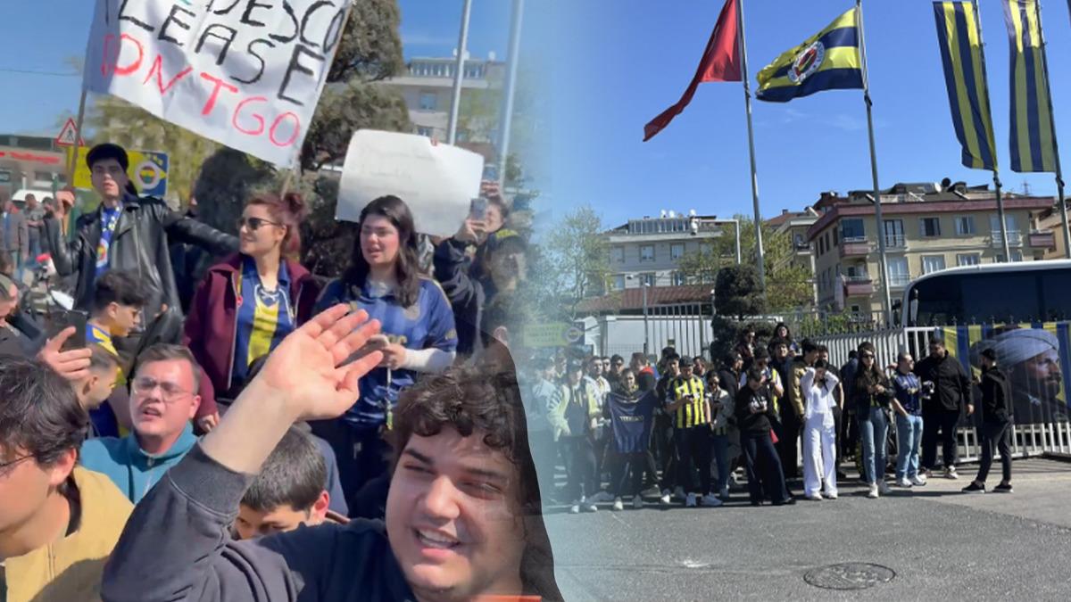 Fenerbahçe taraftarı tesislerde! Yönetime tepki büyüyor: 'Tedesco lütfen gitme'