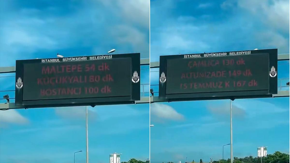 Görüntü İstanbul'da kaydedildi! Çileden çıkaran süre: Kartal-Bostancı arası 100 dakika...