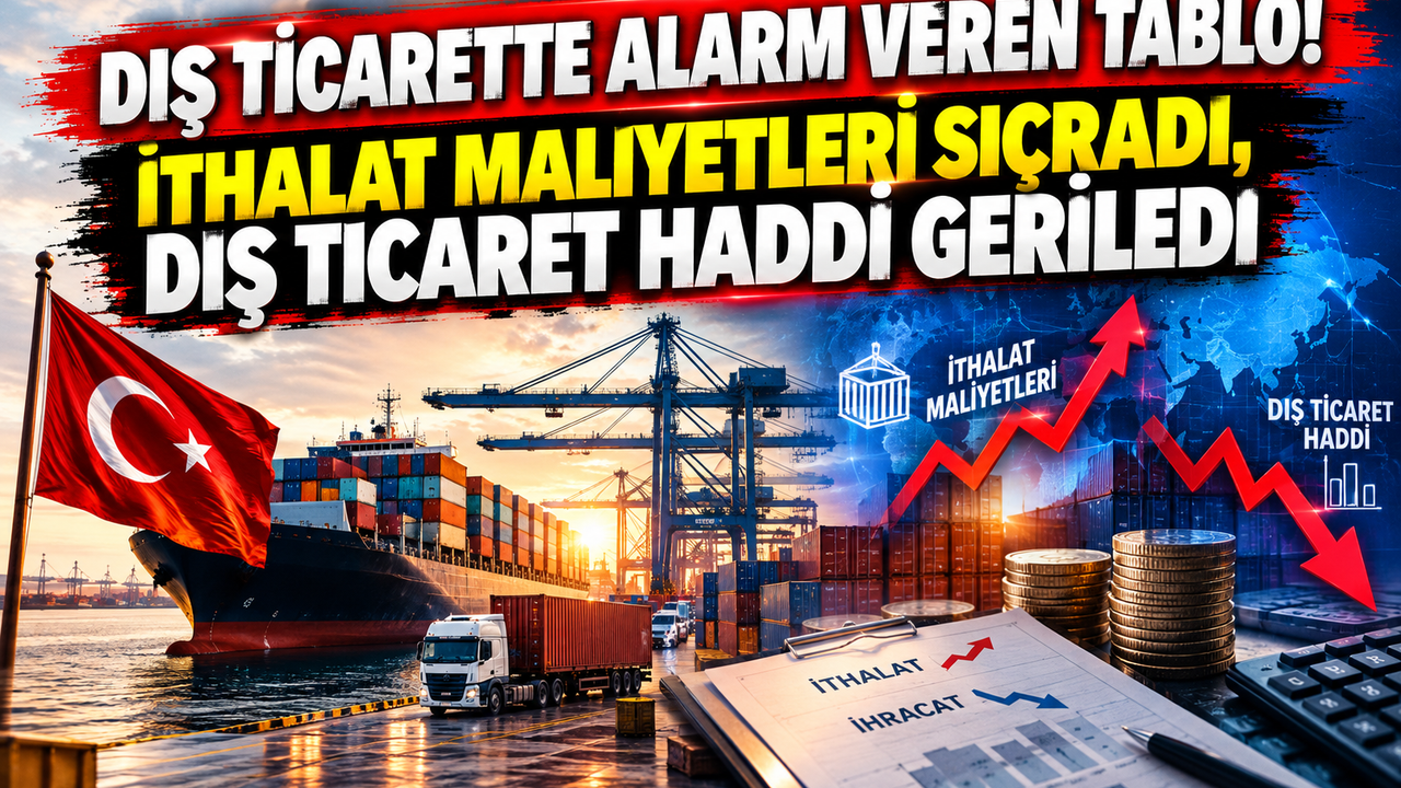 DIŞ TİCARETTE ALARM VEREN TABLO! İTHALAT MALİYETLERİ SIÇRADI, DIŞ TİCARET HADDİ GERİLEDİ